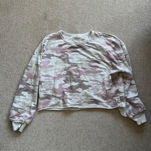 Z Supply girls camo lounger set